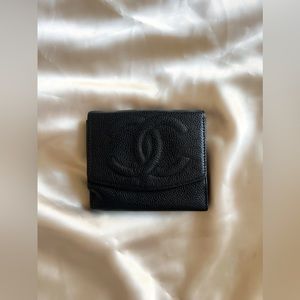 Chanel Black Caviar Timeless 'CC' Wallet